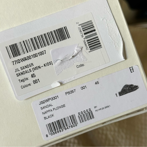 Brand New! Jil Sander padded crossover sandals size 45 - Picture 4 of 5